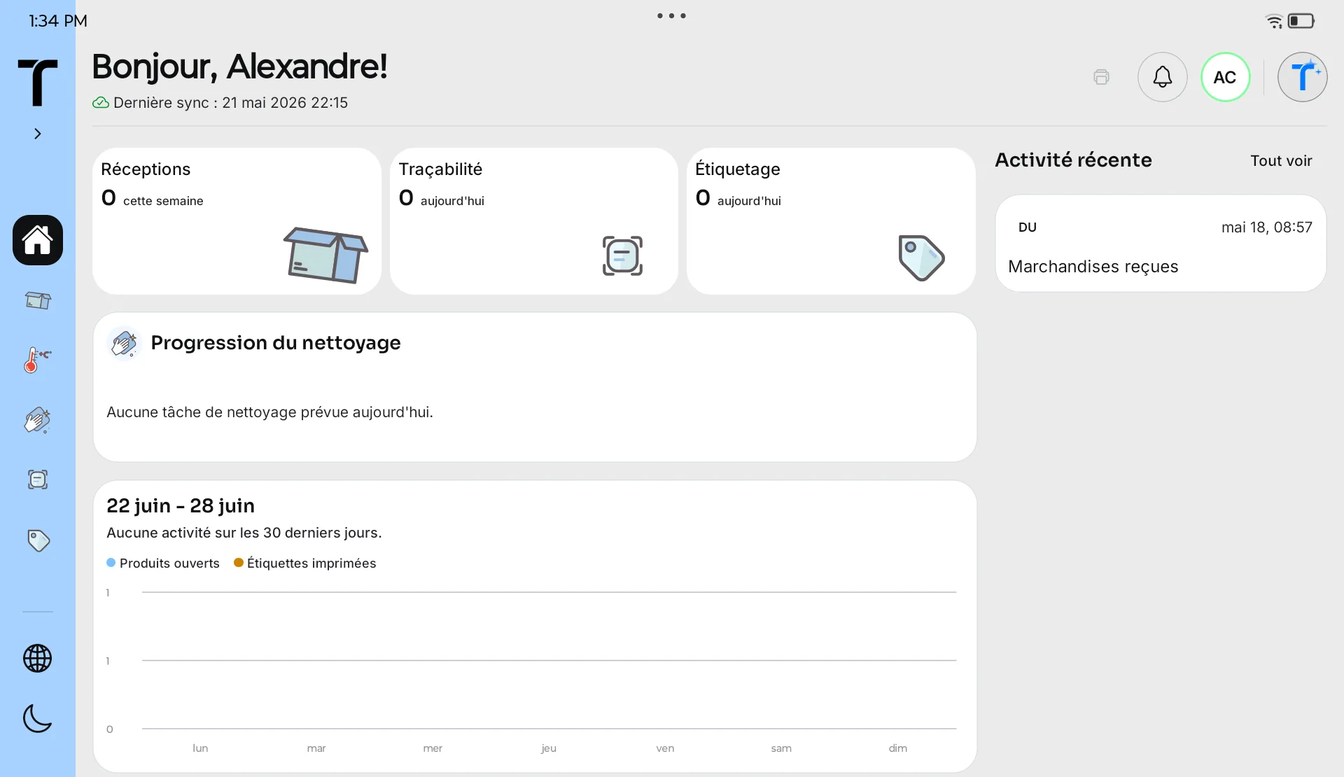 Tableau de bord