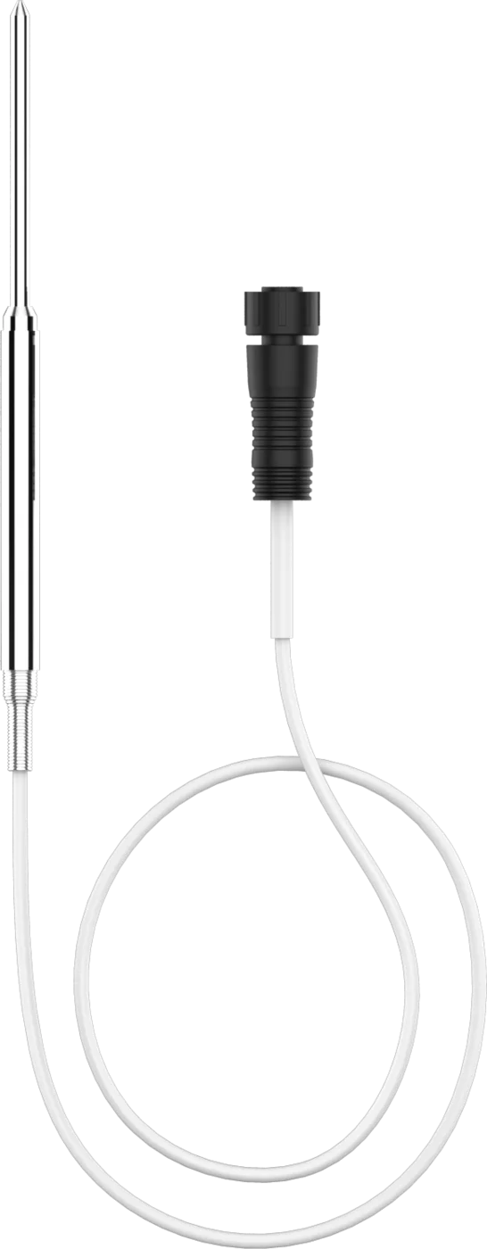 Sonde à aiguille alimentaire Milesight AF10-125-150 avec câble silicone et connecteur M12.
